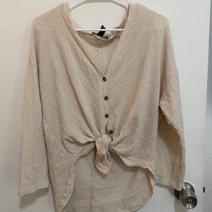 Long sleeve knit top